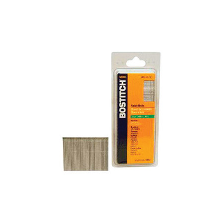 BOSTITCH Collated Finishing Nail, 2-1/2 in L, 16 ga, Coated, Round Head, Straight SB16-2.5-1M